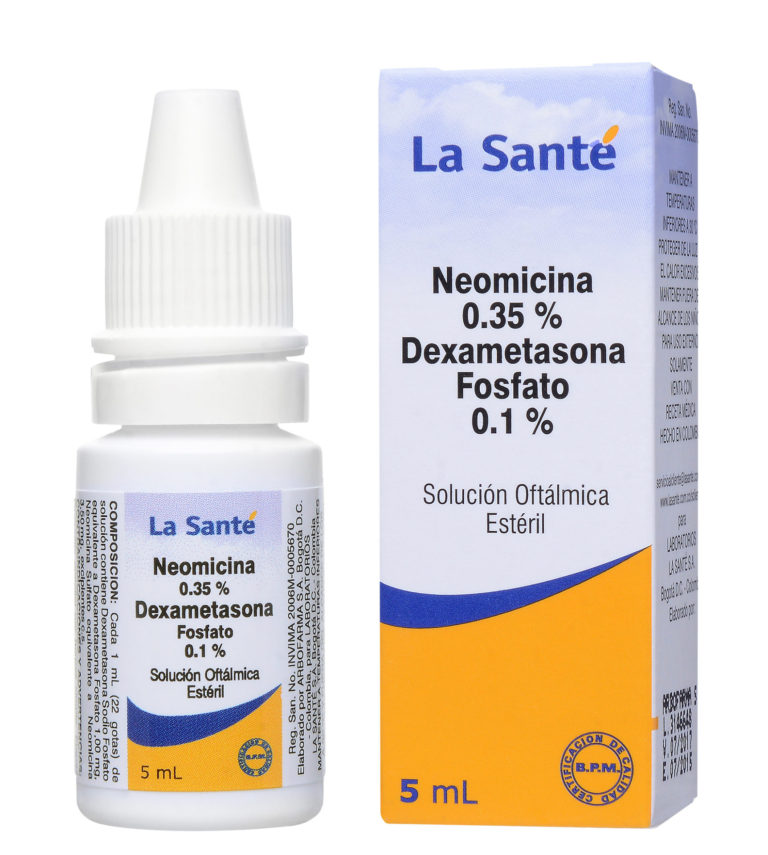 Neomicina Dexametasona Fosfato SoluciÓn OftÁlmica X 5ml La Santé